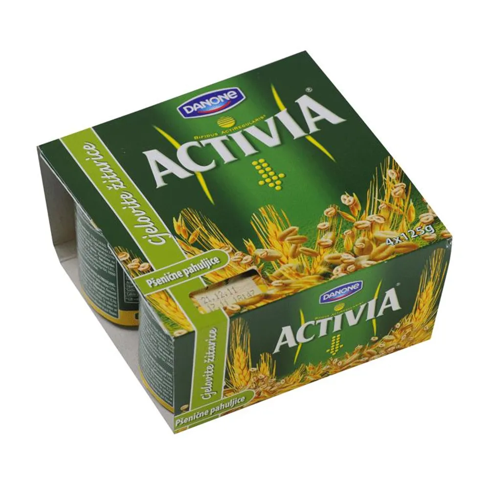 Activia jogurt probiotik pšenične pahuljice 4x125 g