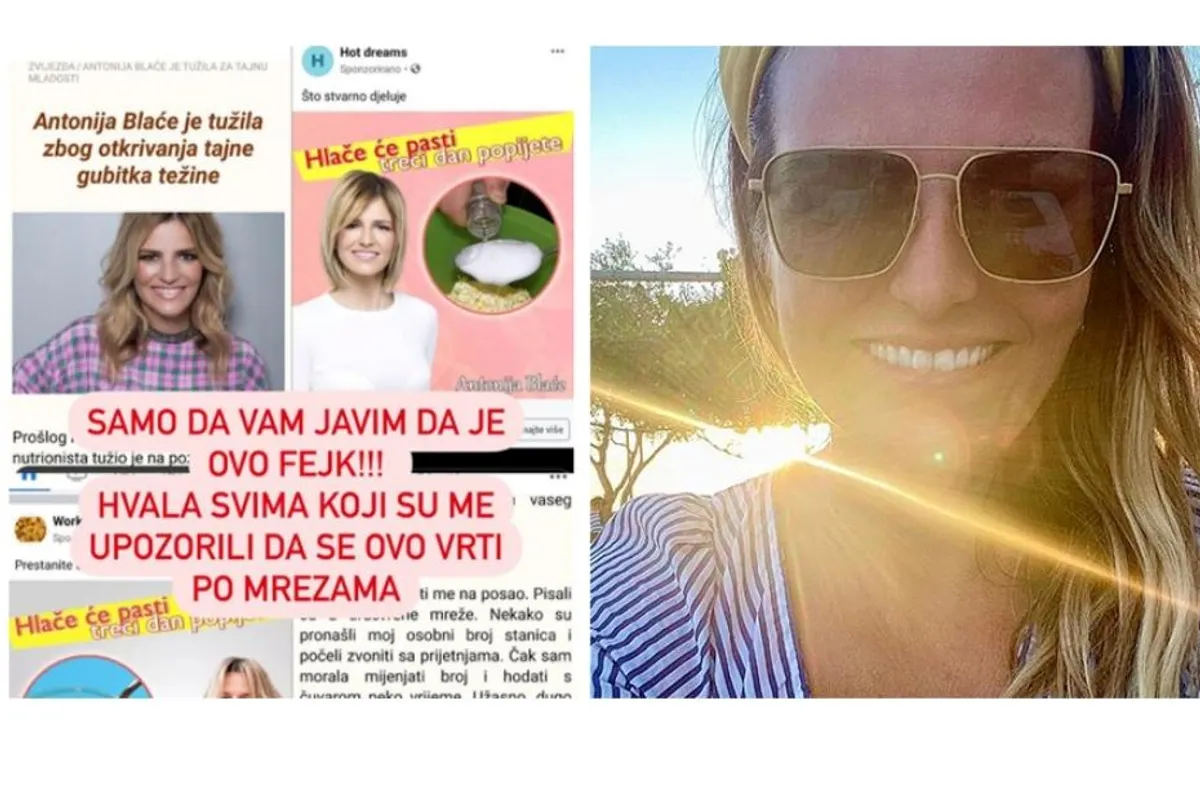 Antonija Blaće demantirala lažne reklame: 'Samo da vam javim da je ovo fejk!'