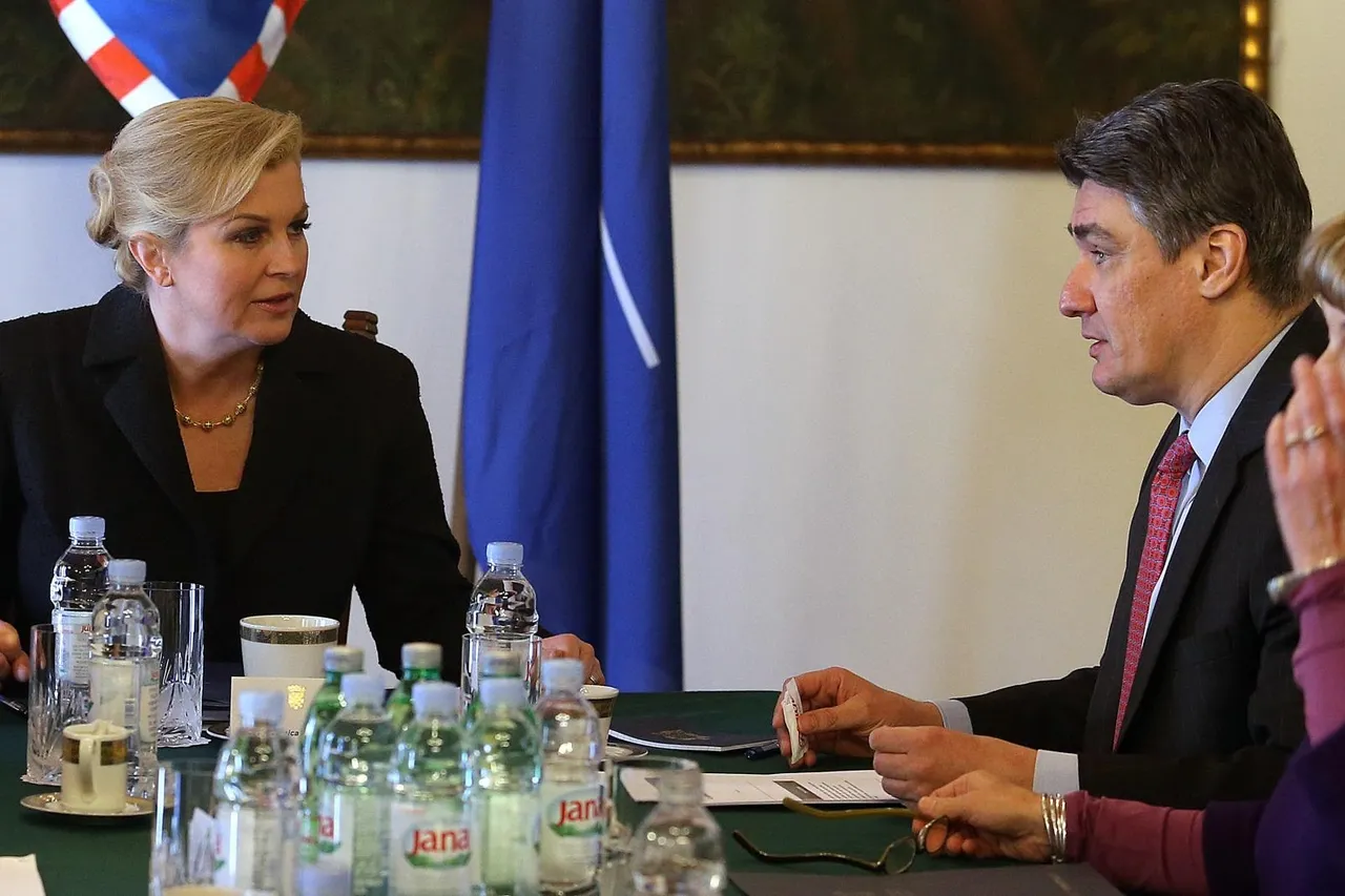 Kolinda Grabar-Kitarović i Zoran Milanović