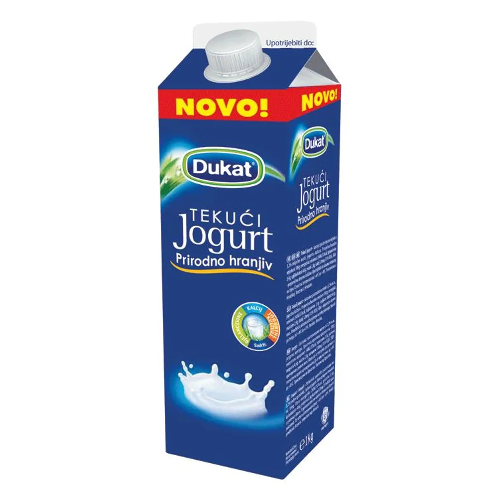 Jogurt tekući 2,8% 1 kg Elopak Dukat