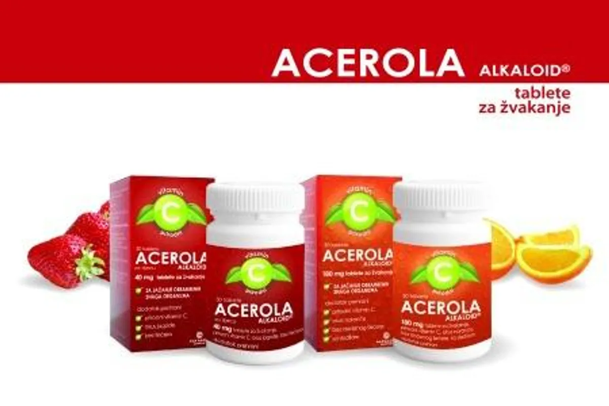 Novost na tržištu - Acerola tablete za žvakanje sa prirodnim vitaminom C