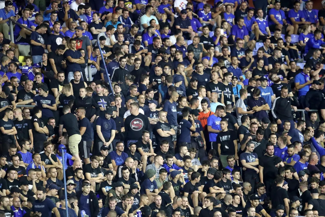 Zagreb: Atmosfera na stadionu na utakmici između Dinama i Rosenborga
