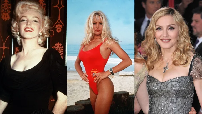 Marilyn Monroe, Pamela Anderson i Madonna