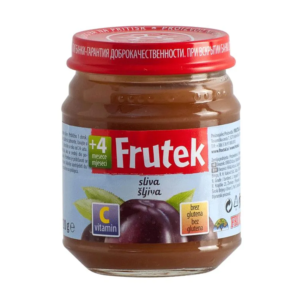 Frutek kašica od šljive 120 grama Fructal