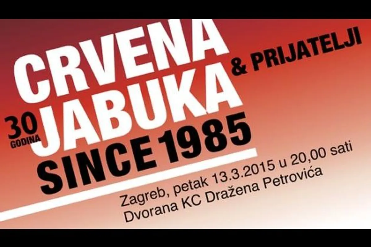 Slavljenički koncert Crvene jabuke u Ciboni