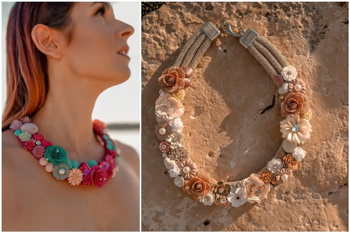 Hrvatski brend ima novu cvjetnu kolekciju ljetnih ogrlica i ukrasa za kosu