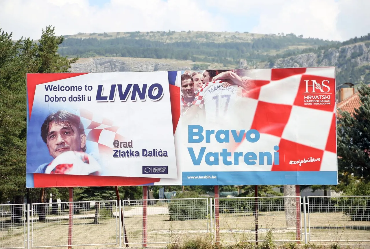 Livno: Mural zahvale i plakati dobrodošlice za izbornika Zlatka Dalića