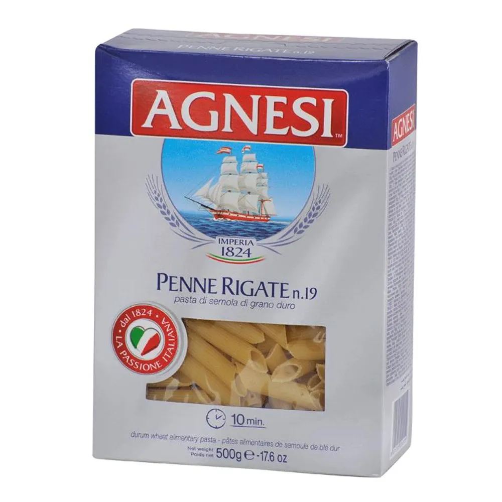 Agnesi tijesto penne rigate 19 500 g Colussi