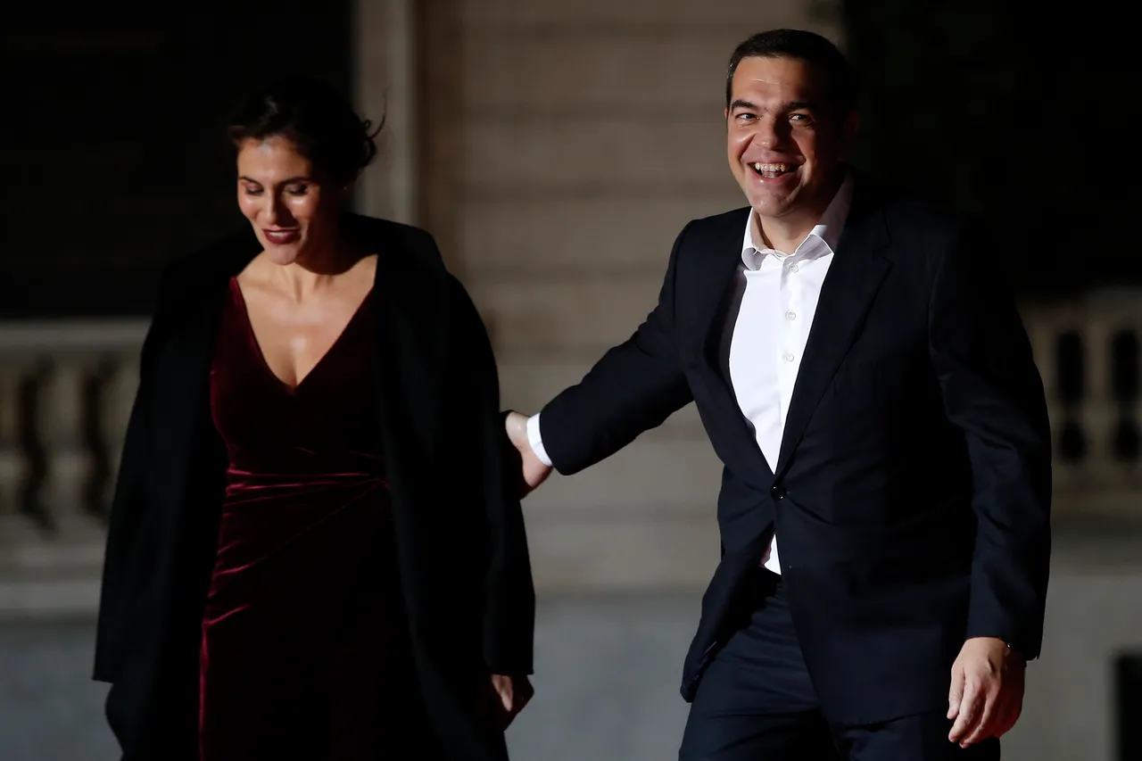 Grčki premijer Alexis Tsipras i supruga Betty Baziana