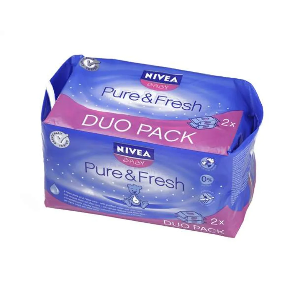 Nivea Pure & Fresh vlažne maramice duo pack 2x63 komada