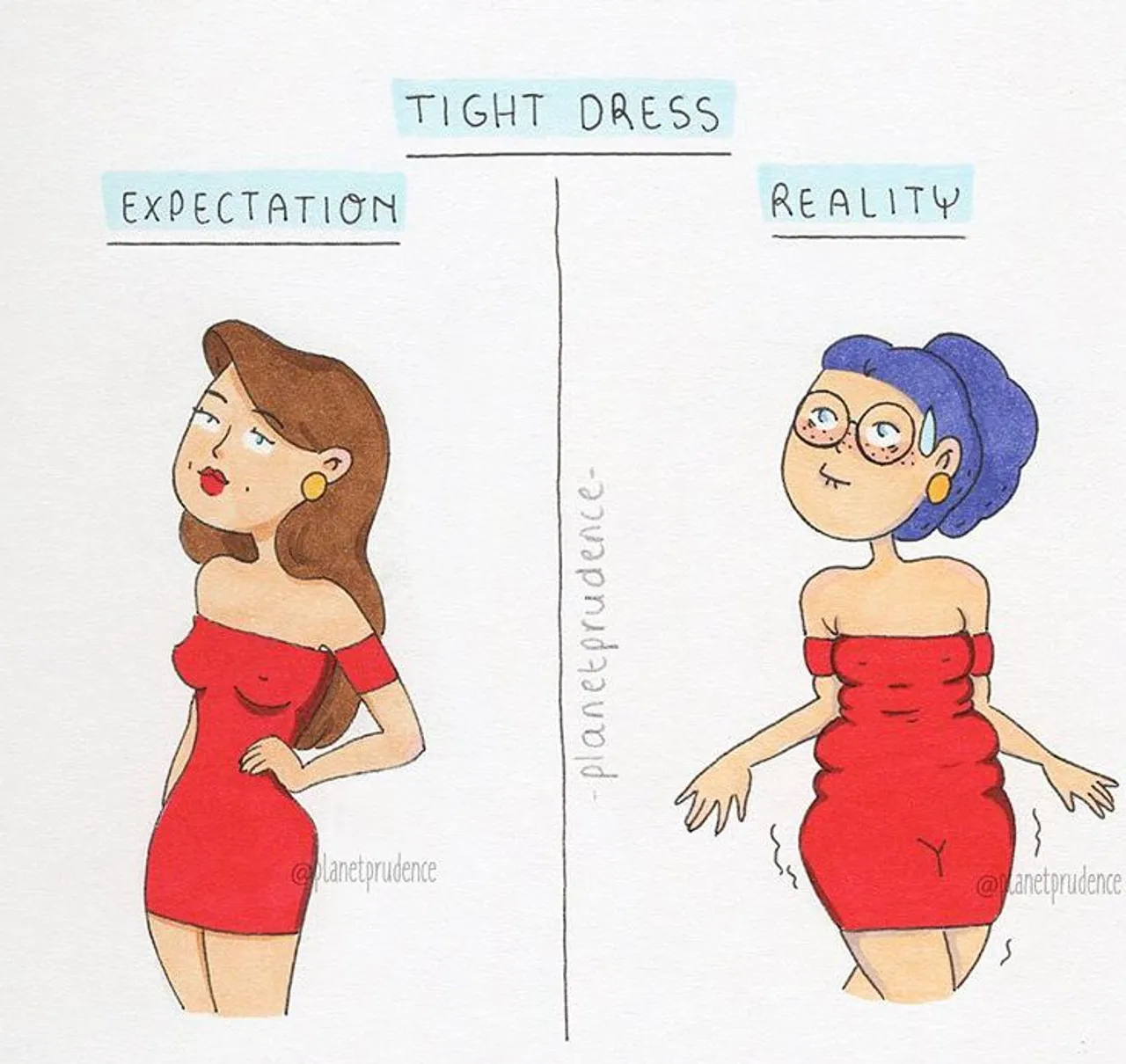 Uska haljina: očekivanja / realnost