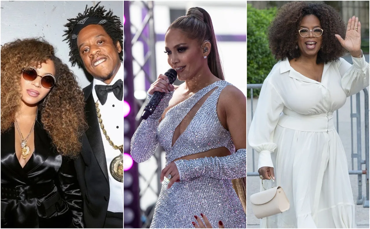 Beyonce, Jay Z, Oprah, J.Lo