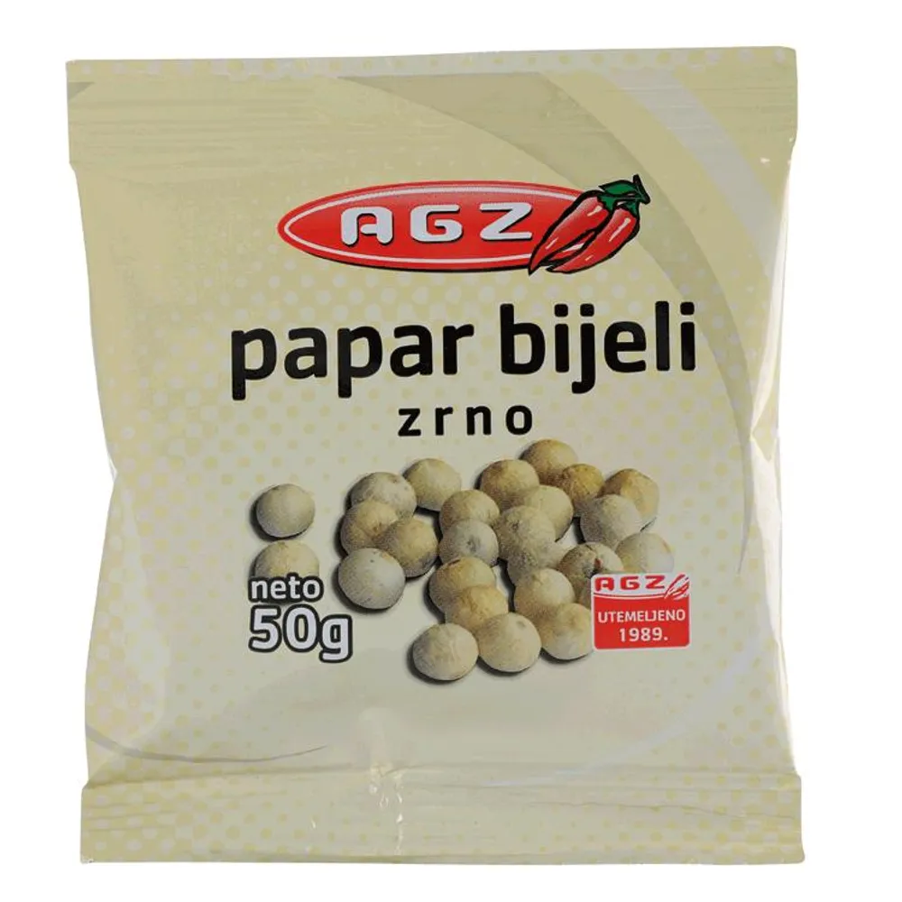 Bijeli papar u zrnu 50 g Agz