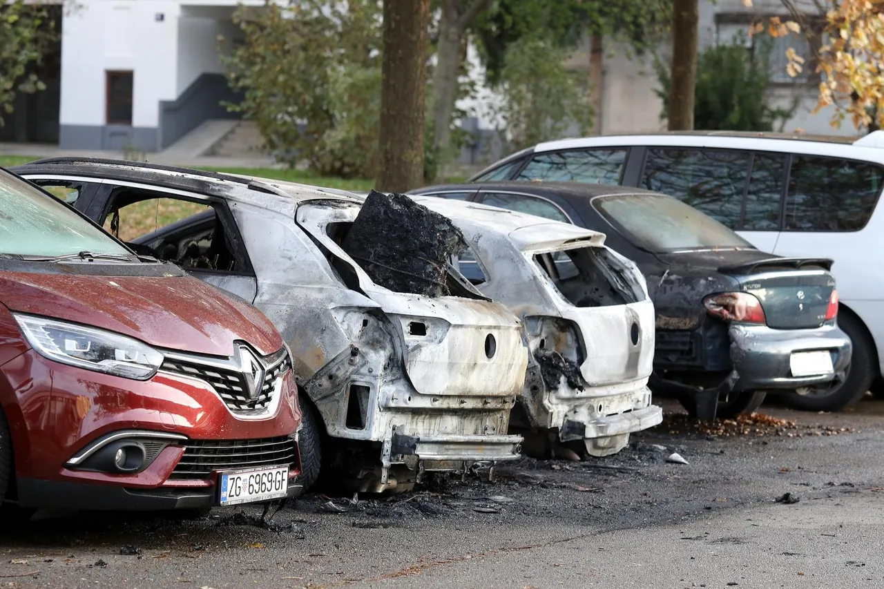 Čak devet automobila izgorjelo na zagrebačkim Ravnicama!