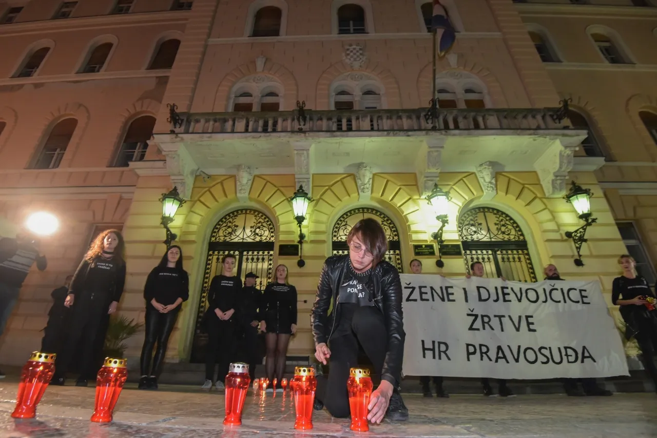 Zapalili svijeće pred sudom: Zadrani prosvjedovali zbog puštanja osumnjičenih za silovanje