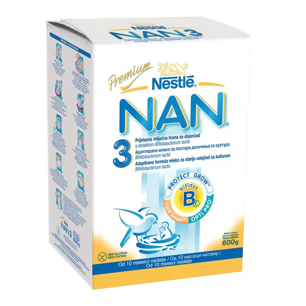 Nan 3 premium zamjensko mlijeko 600 g