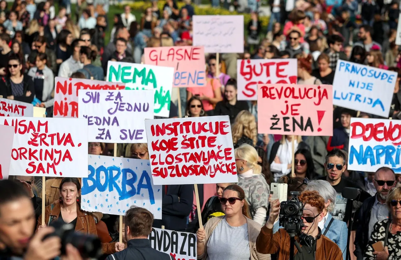 Prosvjed za djevojčice u Zagrebu