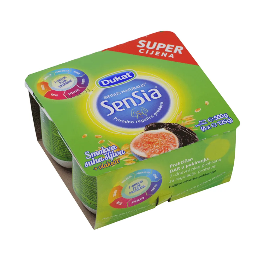 Sensia probiotik smokva suha šljiva 4x125 g