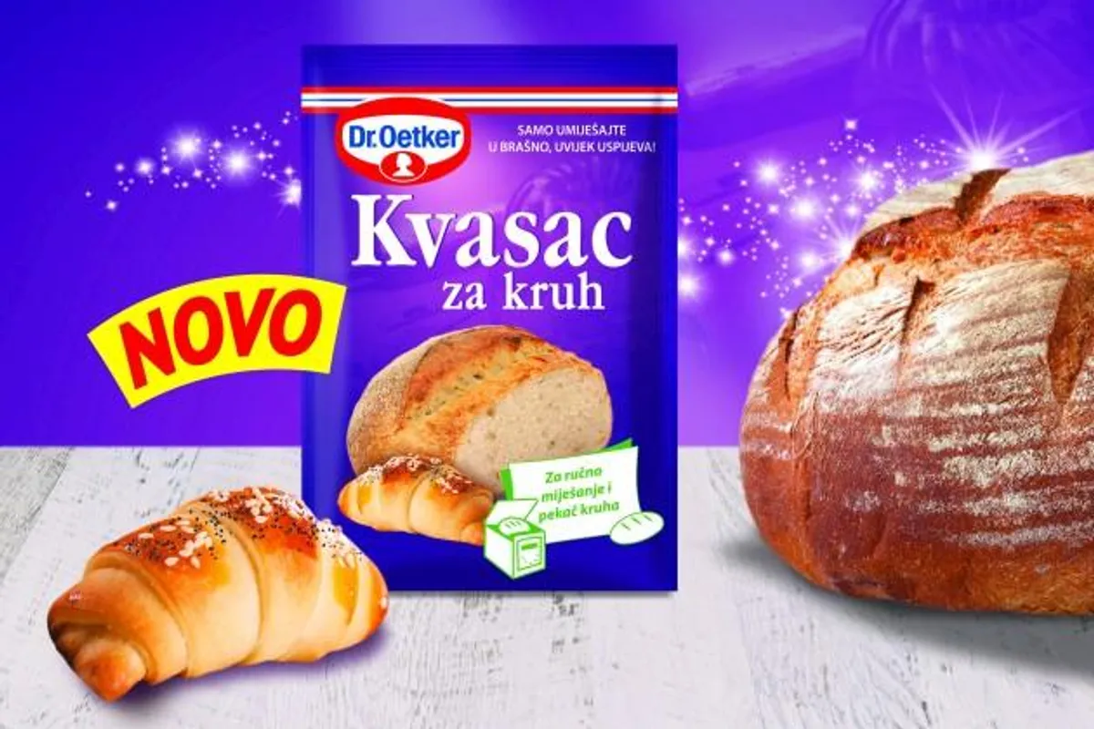 Dr. Oetker Kvasac za kruh – čarolija uspjeha svaki put!