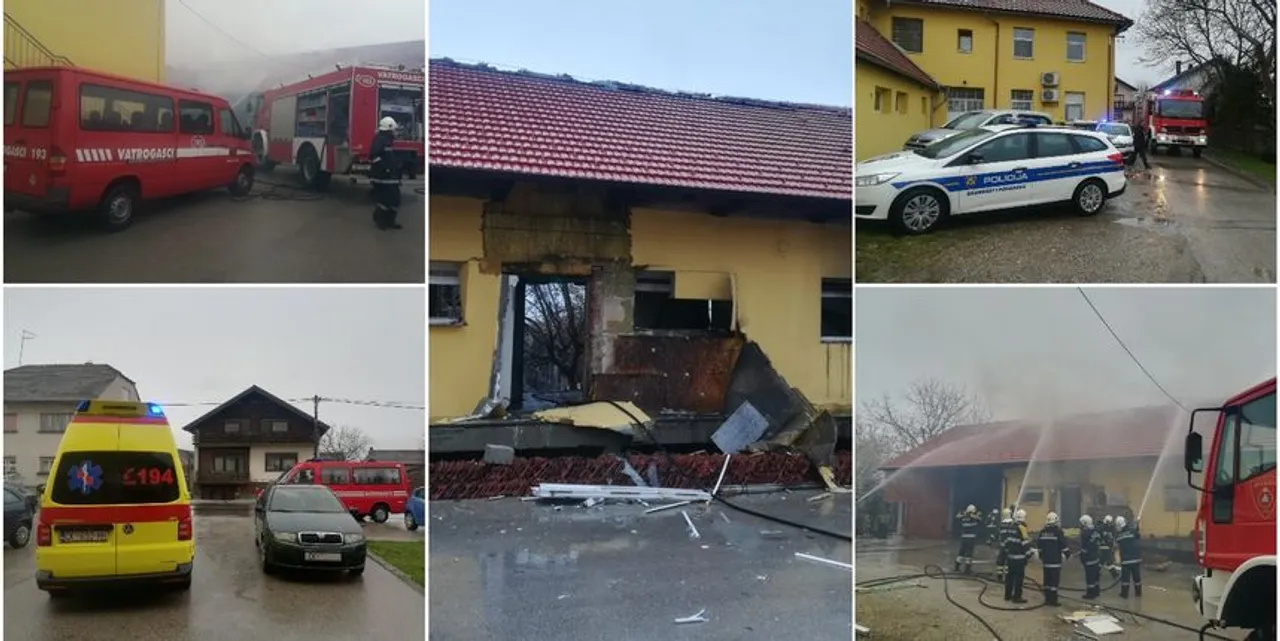 Eksplozija u Donjem Vidovcu: Jedna osoba poginula, vatrogasci gase požar
