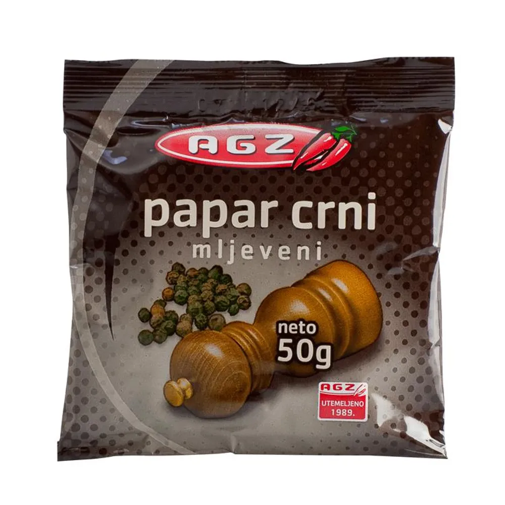 Crni mljeveni papar 50 g Agz