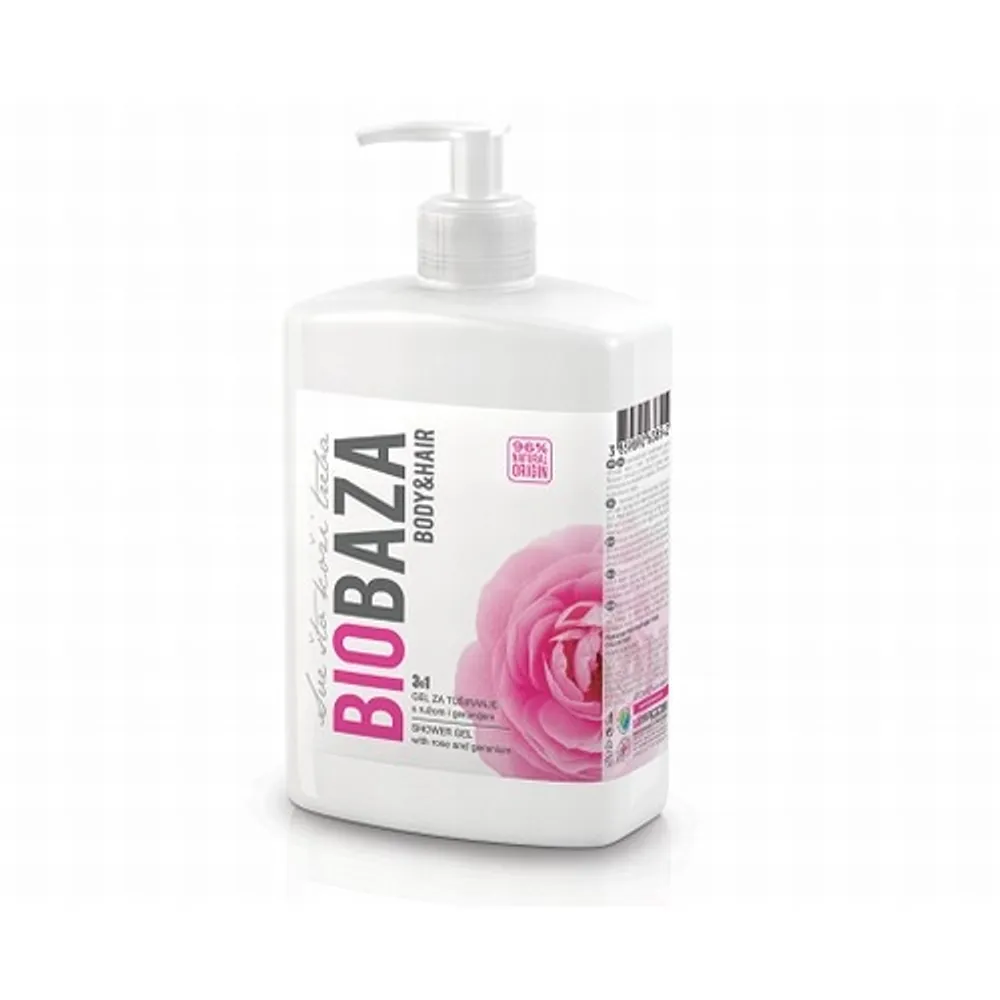 Biobaza Ruža 3u1 gel za tuširanje, šampon i kupka