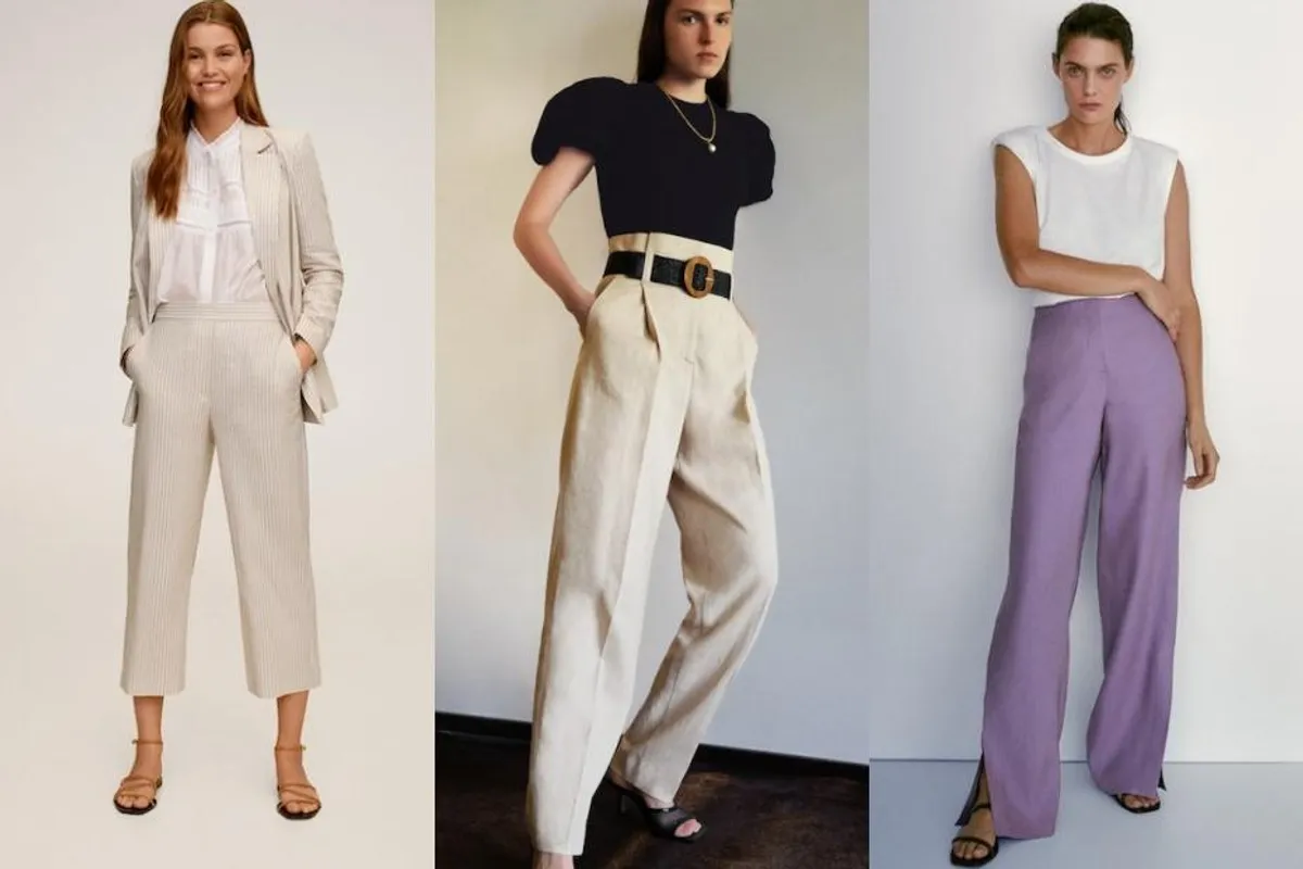 Lanene hlače za elegantne poslovne kombinacije u toplim ljetnim danima