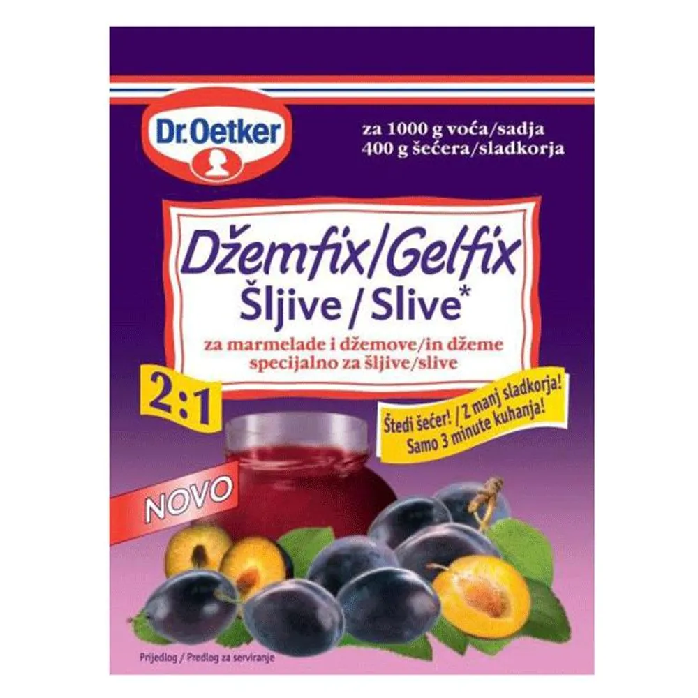 Dr Oetker Džemfix 2 : 1 za šljive 25 g