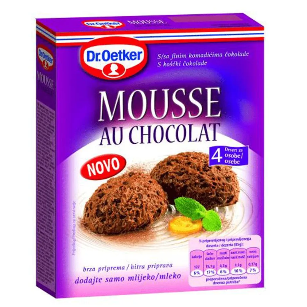 Dr Oetket desert Mousse au chocolat