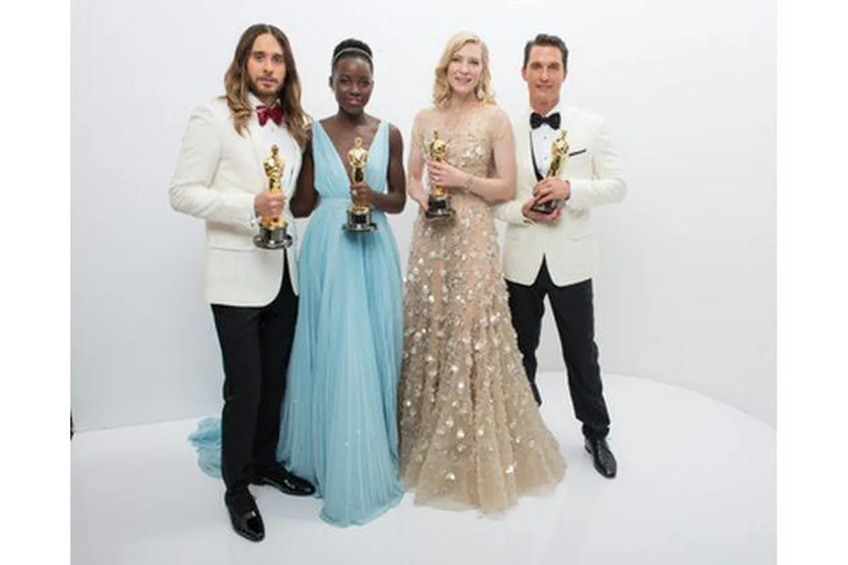 Cate Blanchett, Jared Leto, Matthew McConaughey i Lupita Nyong'o na 87. dodjeli Oscara