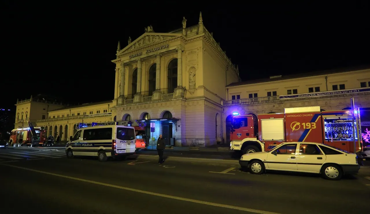 Zagreb: Vatrogasci gase požar na Glavnom kolodvoru