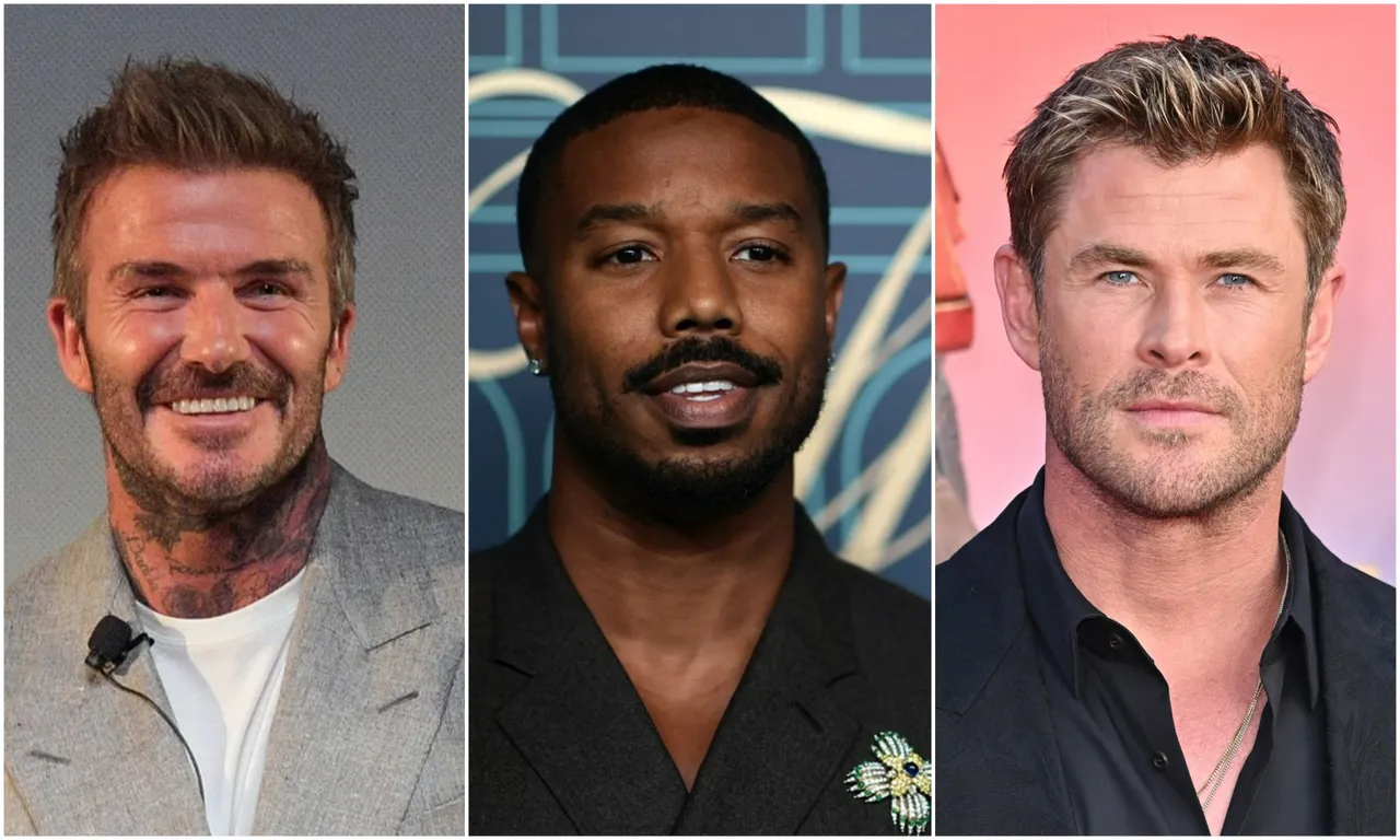 David Beckham, Michael B. Jordan i Chris Hemsworth