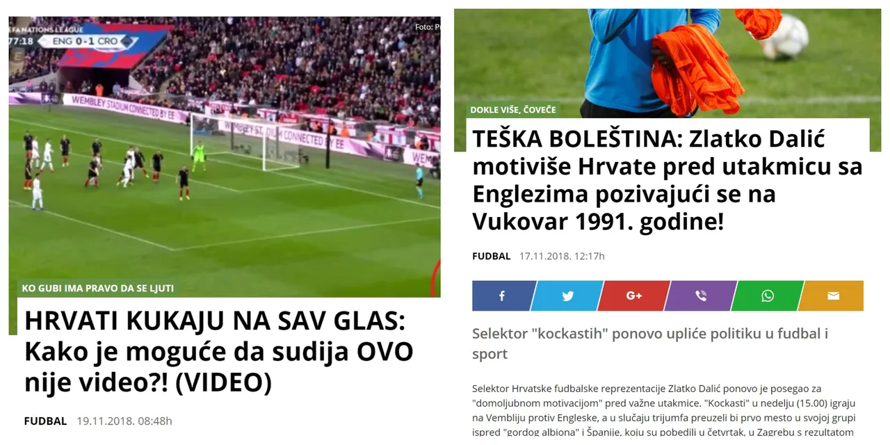Srpski tabloidi ponovno nadmašili sami sebe: 'Teška boleština, Dalić motiviše Hrvate Vukovarom'