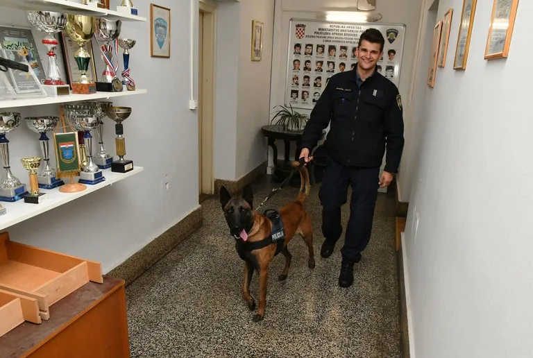 Policijski psi Nera i Jack zaslužni za zapljenu gotovo 30 kg raznih droga