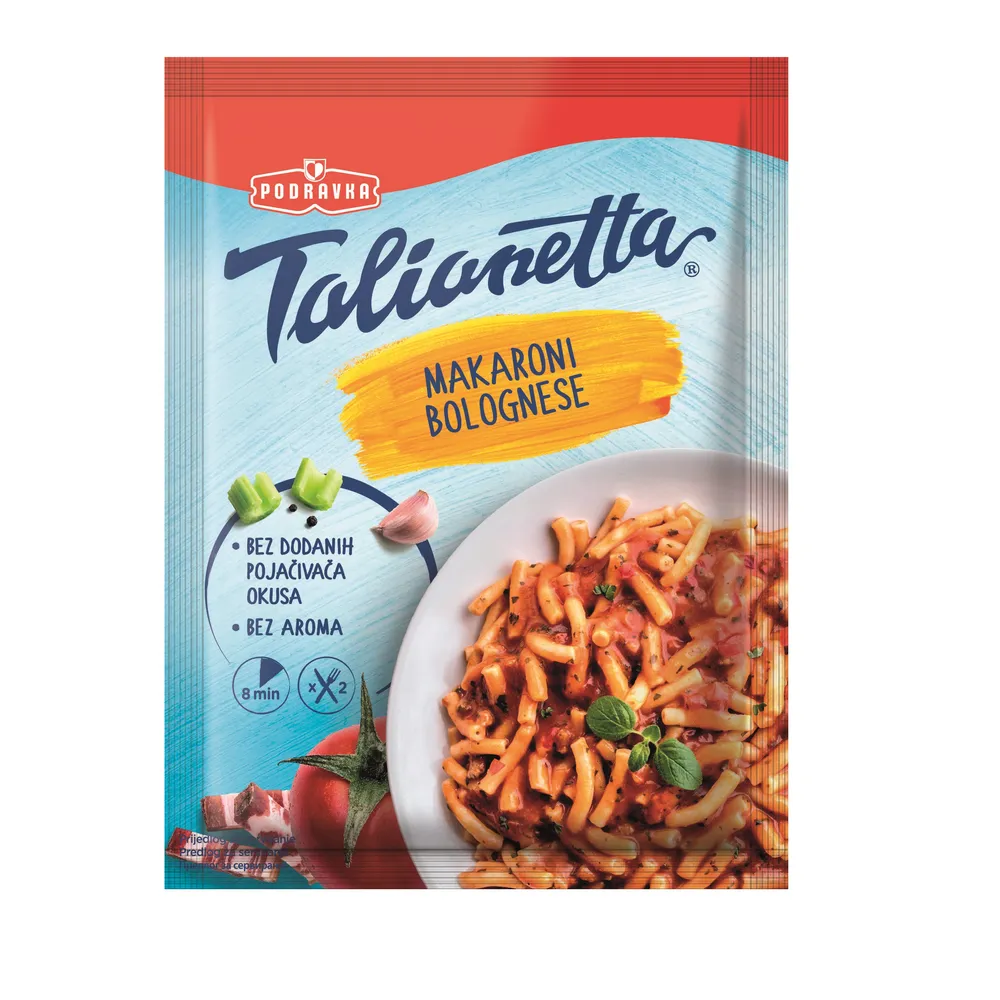 Makaroni Bolognese 160 g Talianetta Podravka