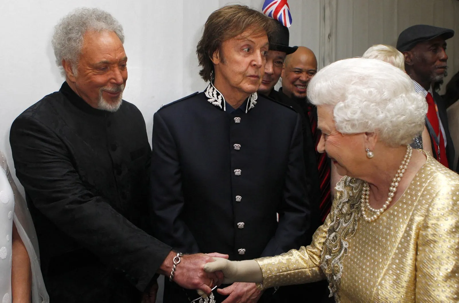 Sir Tom Jones, Sir Paul McCartney i kraljica Elizabeta 