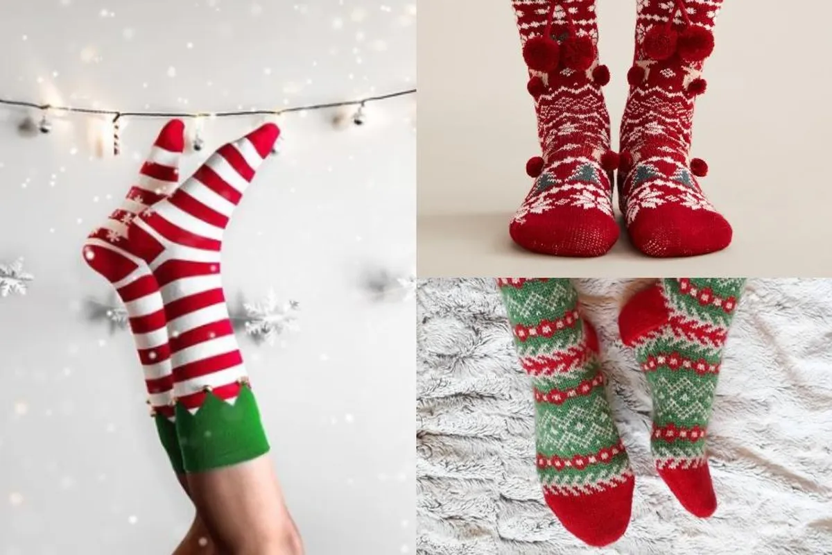 Termo čarapice s božićnim motivima za ugodnu kućnu atmosferu