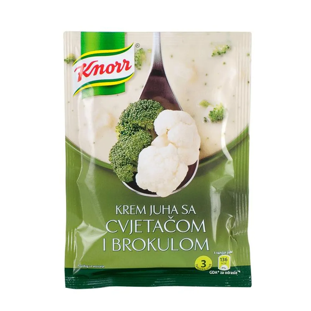 Juha s cvijetom brokule 70 g Knorr