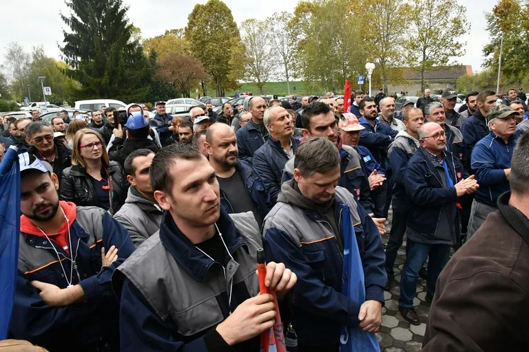Prosvjed radnika Đure Đakovića