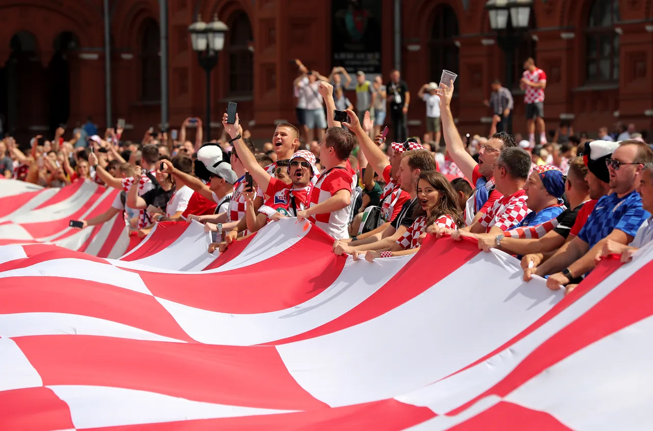 Hrvatski navijači u Moskvi