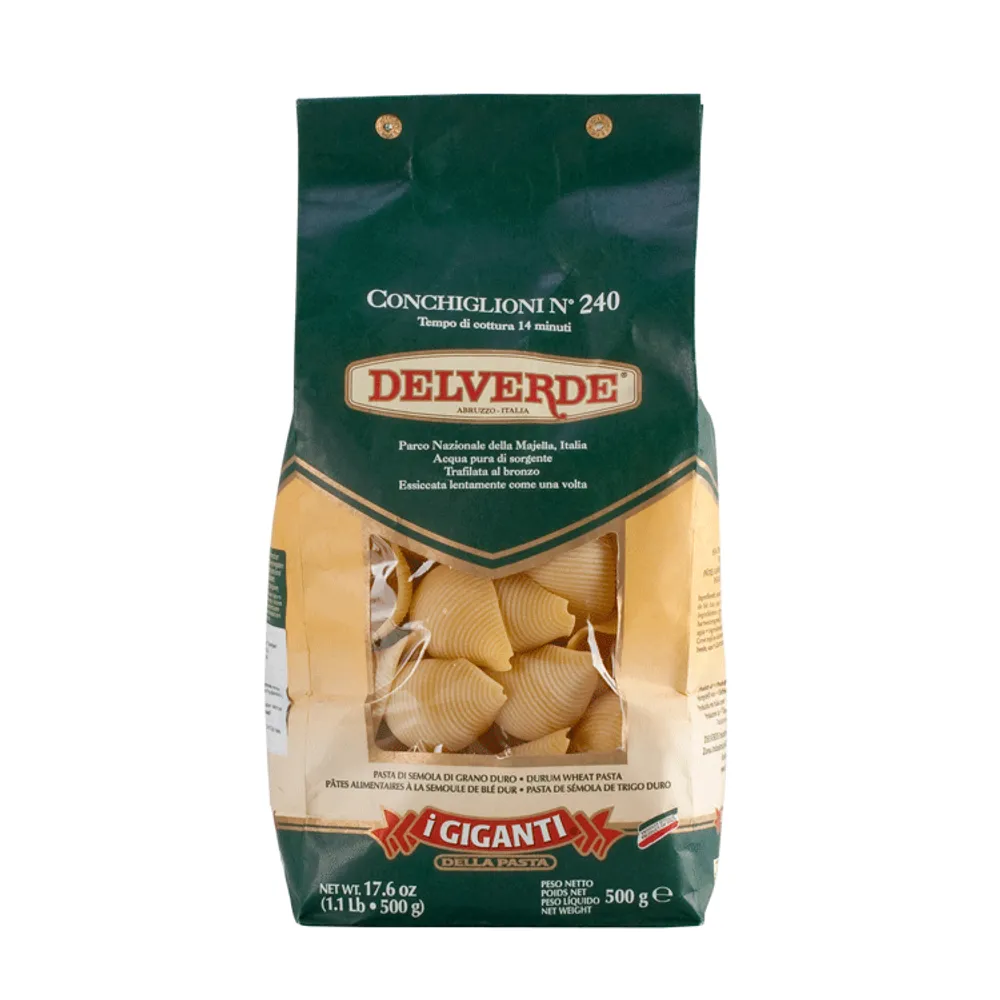 Delverde tijesto Conchiglioni 240 500 g