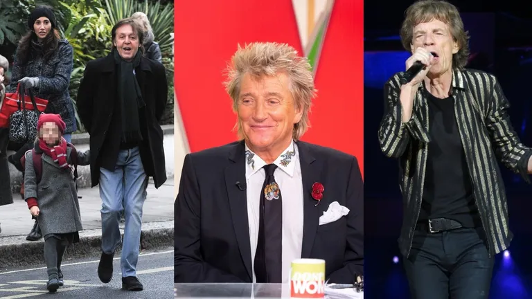 Paul McCartney, Rod Stewart, Mick Jagger