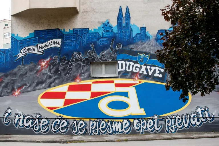 Grafit posvećen Dinamu u Dugavama