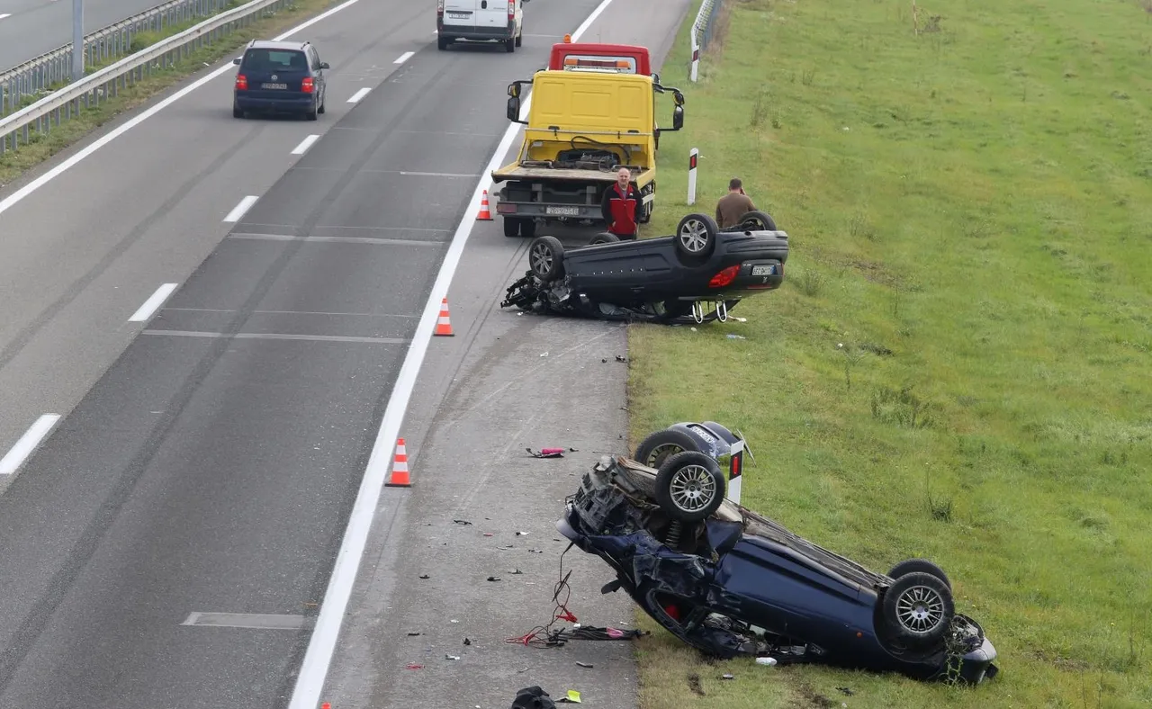 Sudar na A3 kod Križa