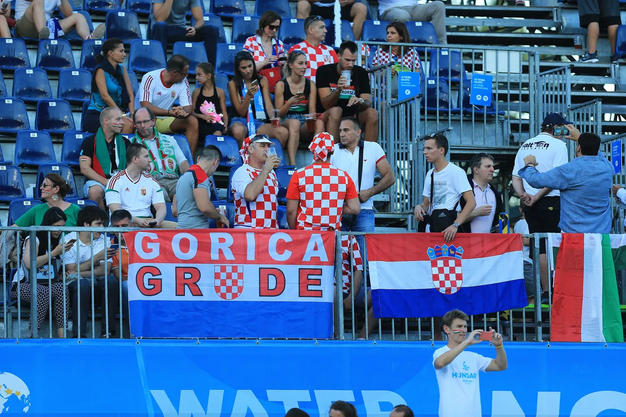 Hrvatski navijači u Budimpešti