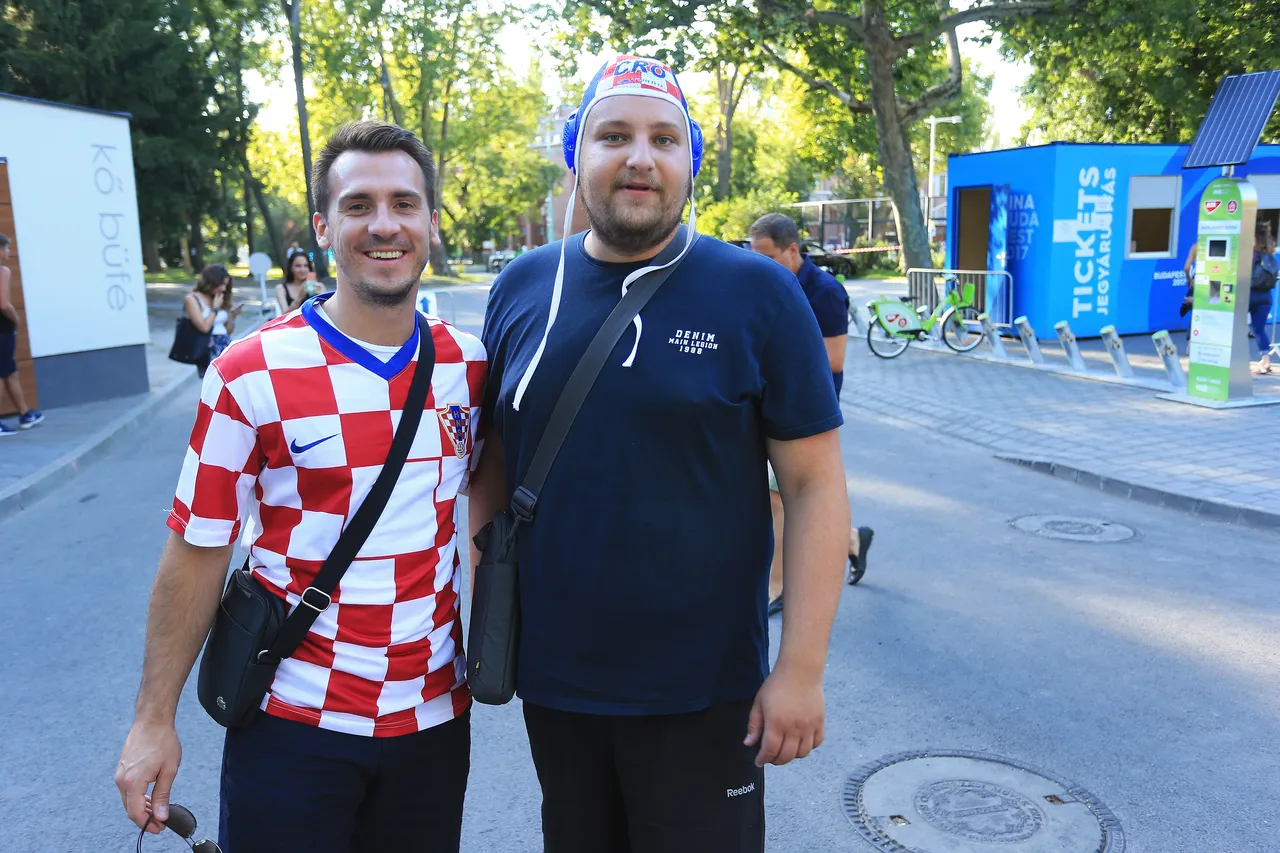 Hrvatski navijači u Budimpešti
