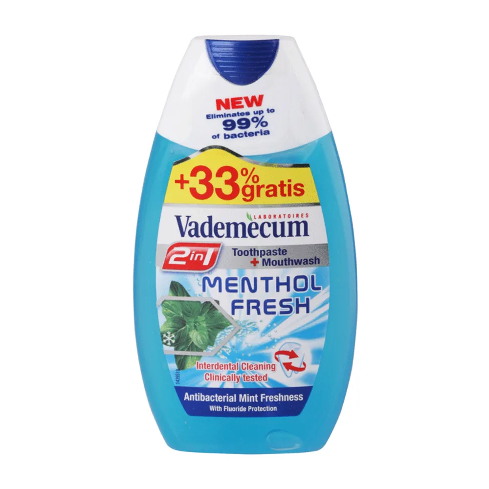 Vademecum zubna pasta 2u1 mentol 75 ml