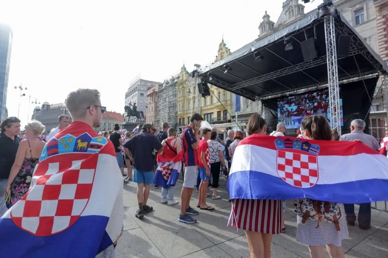 Zagreb: Na Trgu organiziran doček za zlatne vaterpolo reprezentativce