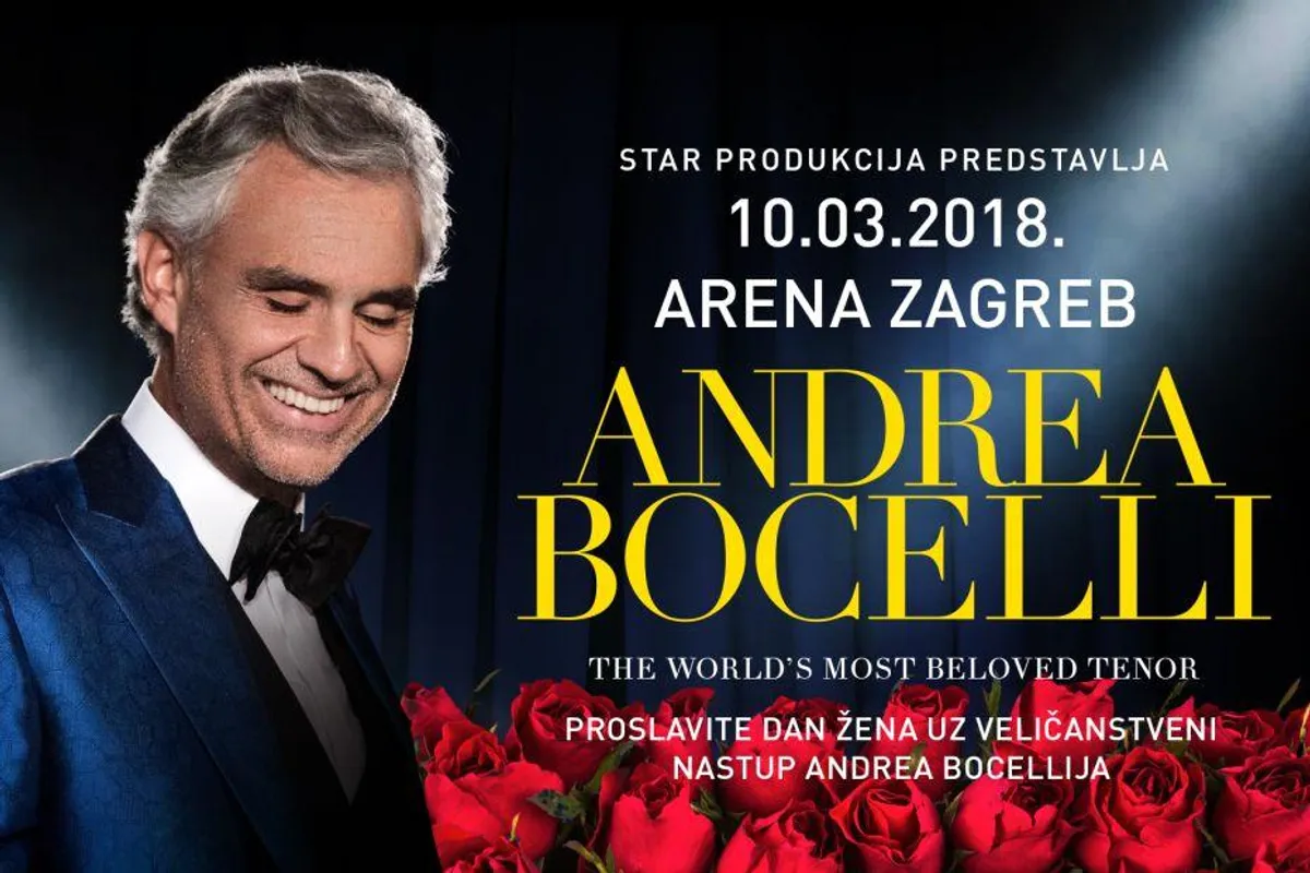 U prodaju puštene dodatne ulaznice za koncert Andree Bocellija