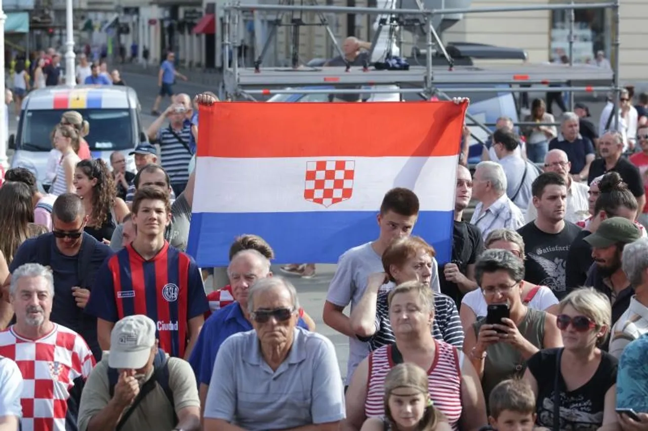Zagreb: Na Trgu organiziran doček za zlatne vaterpolo reprezentativce